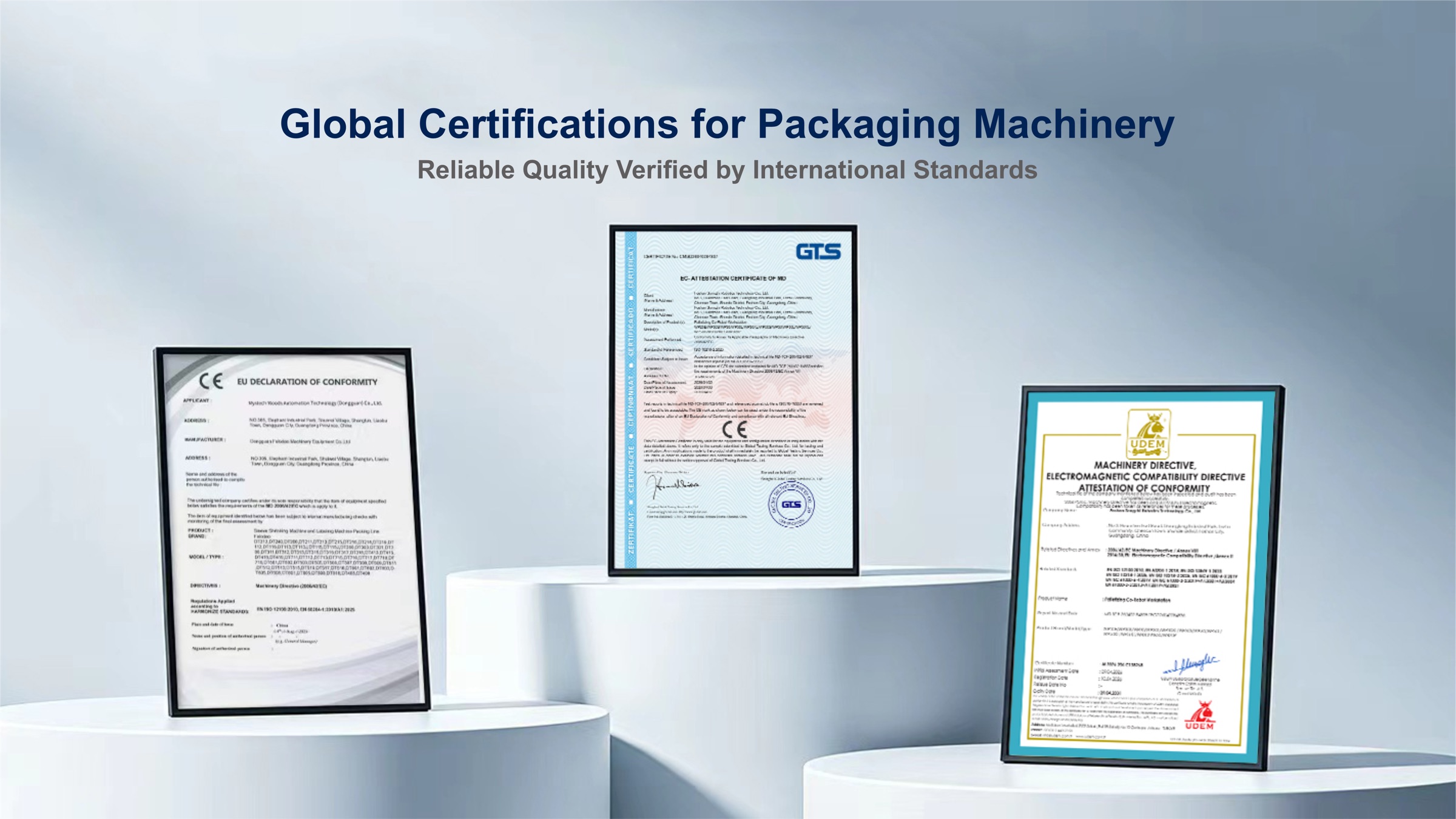 Global Certifications for Packaging Machinery